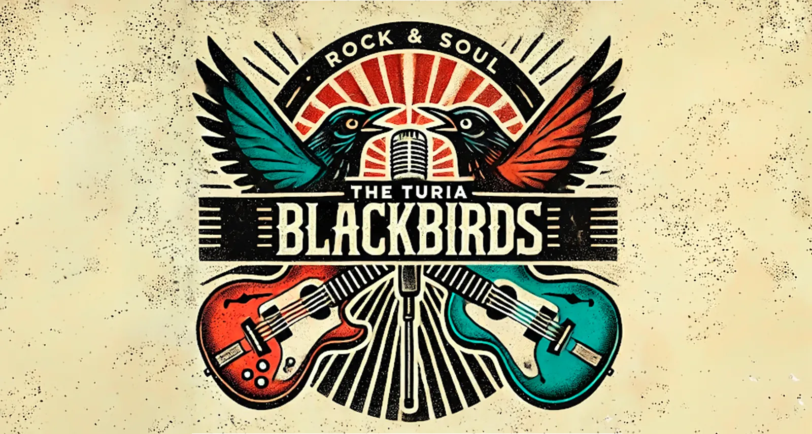 Logo de The Turia Blackbirds, banda de rock & soul